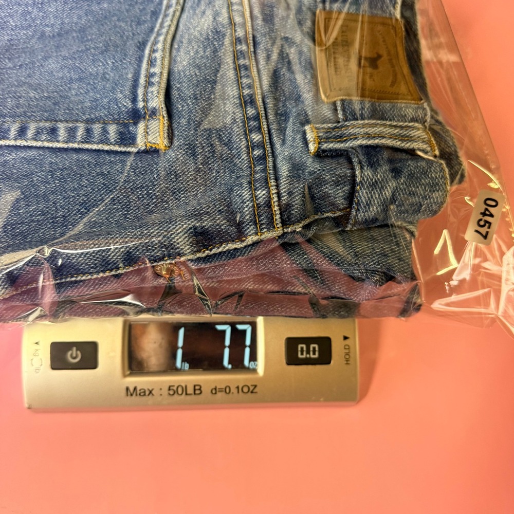 Ralph Lauren VTG 90's High Rise Straight Leg Blue Jeans Sz12 Cotton Mom Jeans - Picture 9 of 9